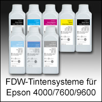 FDW Tintensysteme für Epson 4000/7600/9600