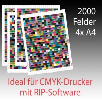 CMYK Profil (RIP-Drucker) mit 2000 Messfeldern