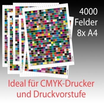 CMYK Profil (RIP-Drucker) mit 4000 Messfeldern